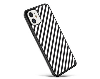 Custodia per iPhone in bianco e nero, custodie per telefoni a strisce, custodia per iPhone 11, custodia 11 pro max, custodia per iPhone X/XS, custodia per iPhone 7 8 plus, custodia per iPhone 7 8