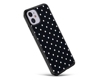 Funda de lunares negros / Fundas para iPhone / Funda para iPhone 11, 11 Pro Max / Funda para X, XR / Funda para iPhone 7, 8 Plus, iPhone 7 8 / Funda para iPhone SE 2020
