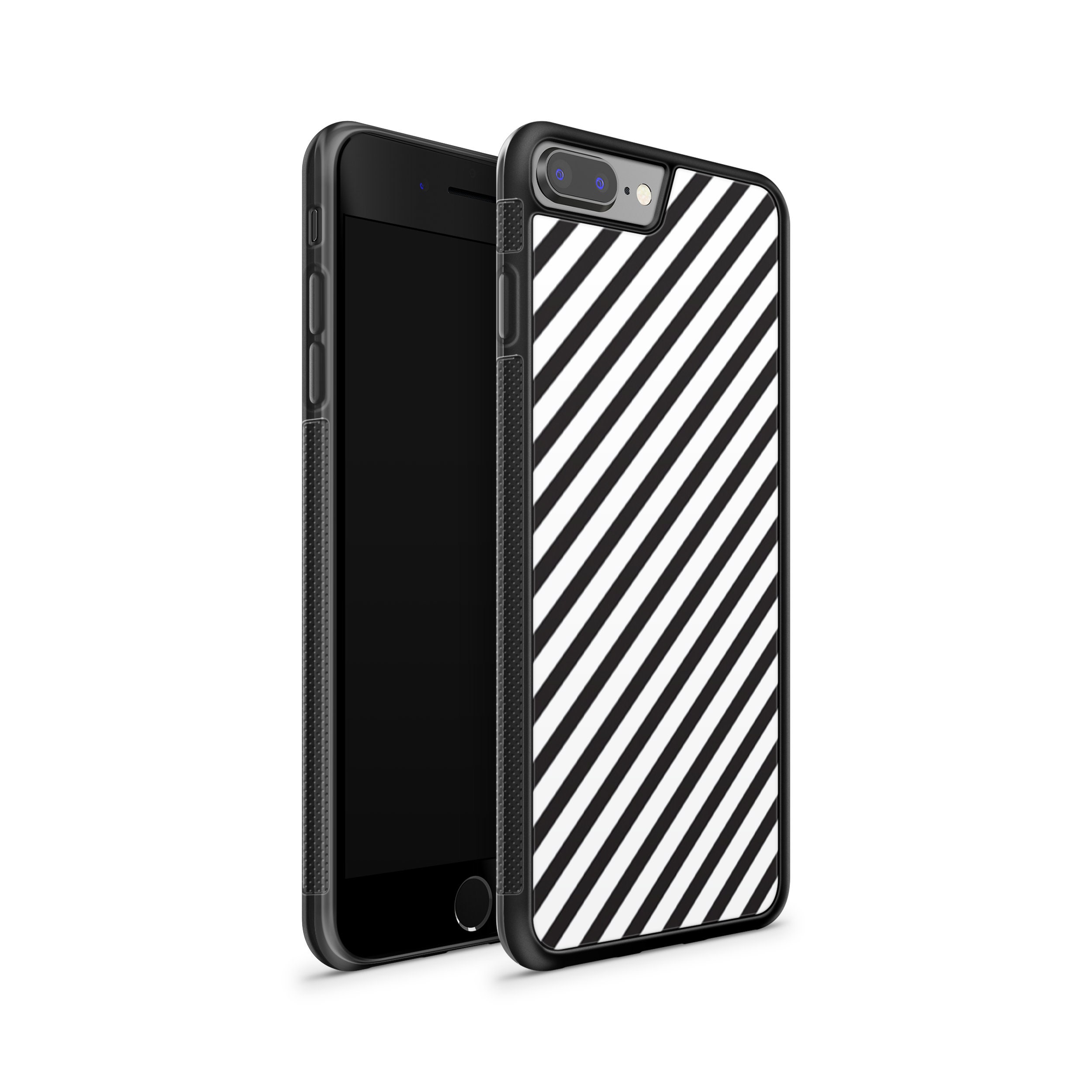 Black and White Iphone Case Striped Phone Cases Iphone 11 Etsy