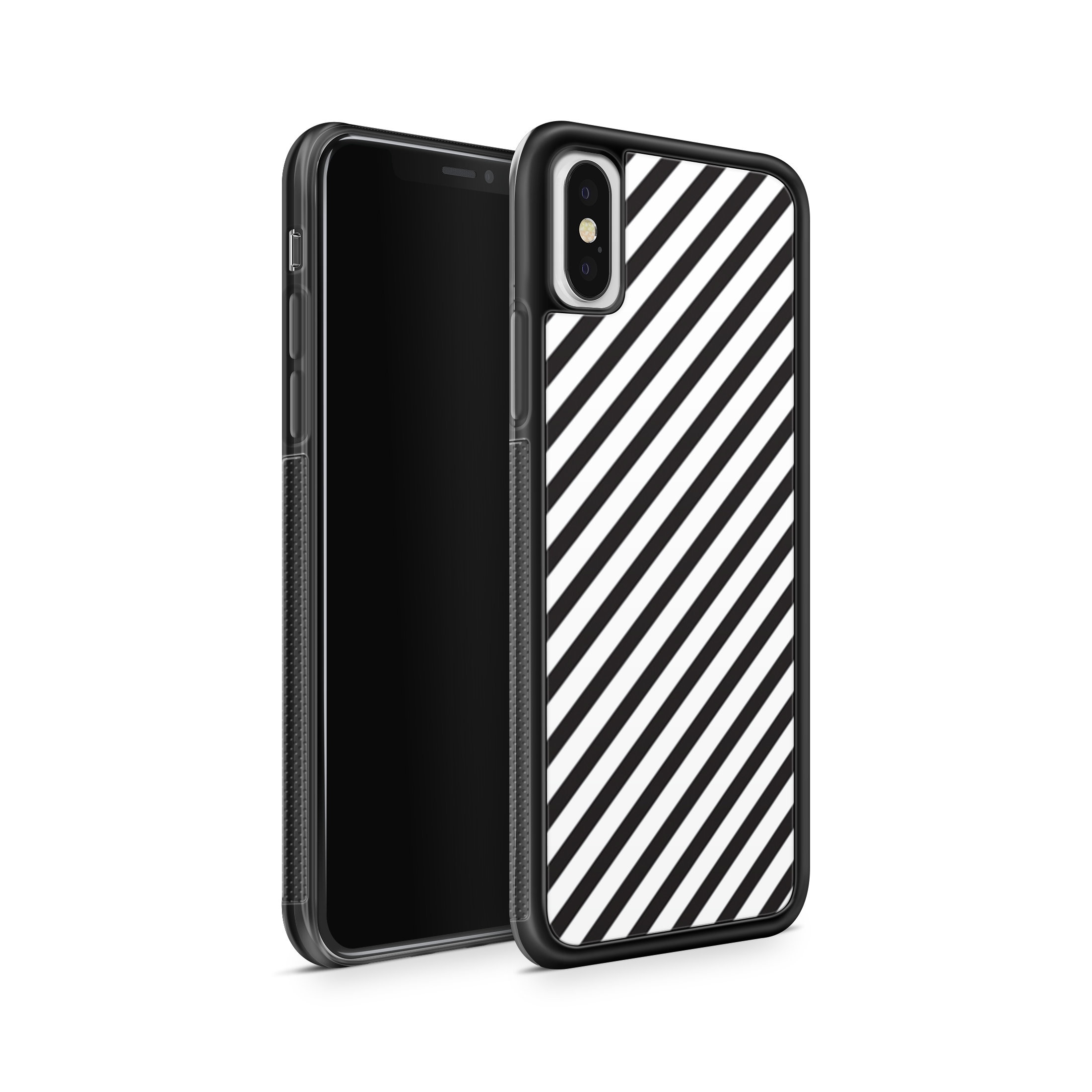 Black and White Iphone Case Striped Phone Cases Iphone 11 Etsy