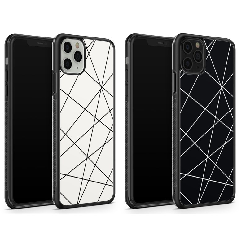 Geometric Black and White phone case/ iPhone cases/ iPhone 11 case/ iPhone 11 pro Max/ iPhone XR, XS case, iPhone 7,8 plus cases, SE 2020 Both Cases