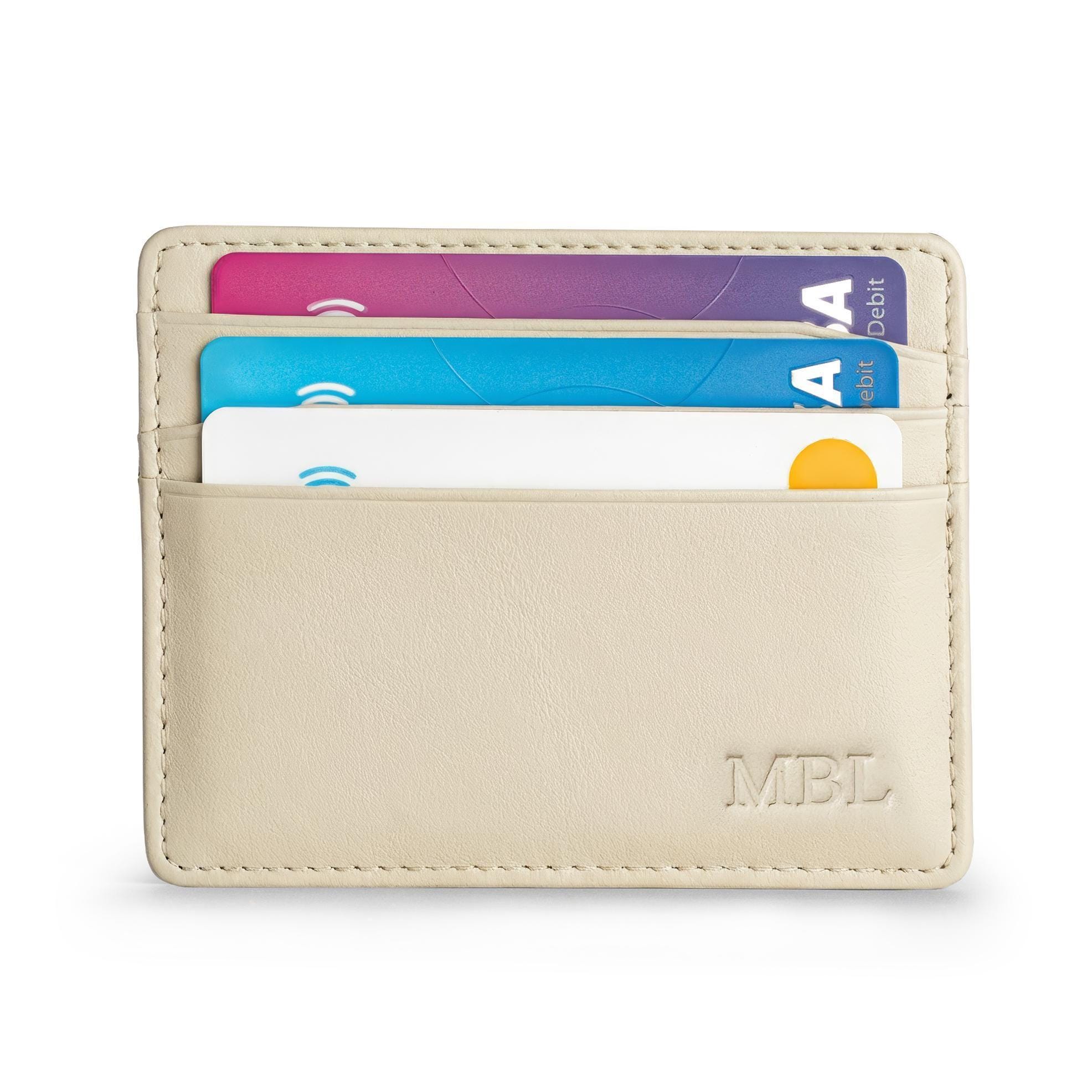 VOICE Align Long Wallet – Italian Cowhide Leather, Vertical Card Case, Gift Box (Silver)
