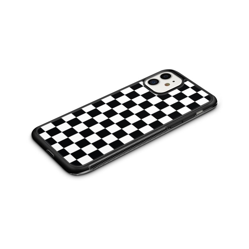 11 pro 11 pro max case XR iPhone 11 Checkered phone case checkerboard iPhone cover 8 plus case Black and white iPhone 7 plus case