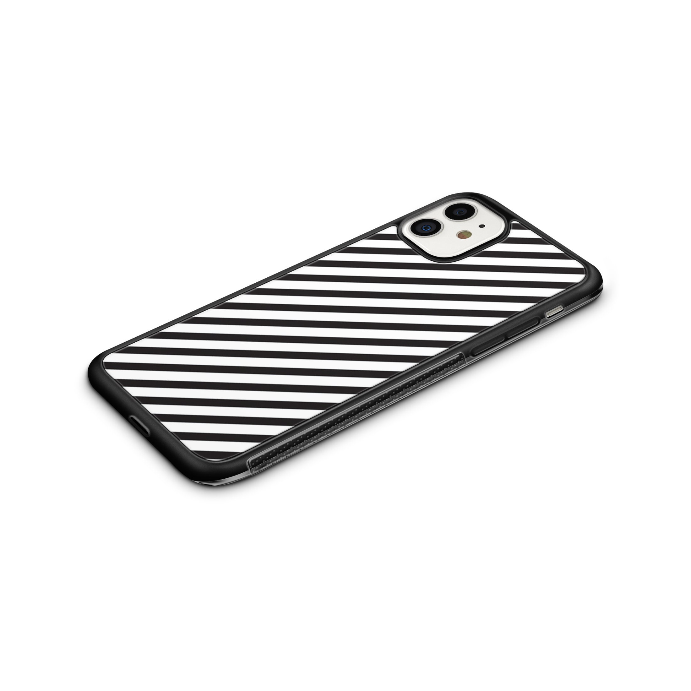 Black and White Iphone Case Striped Phone Cases Iphone 11 Etsy