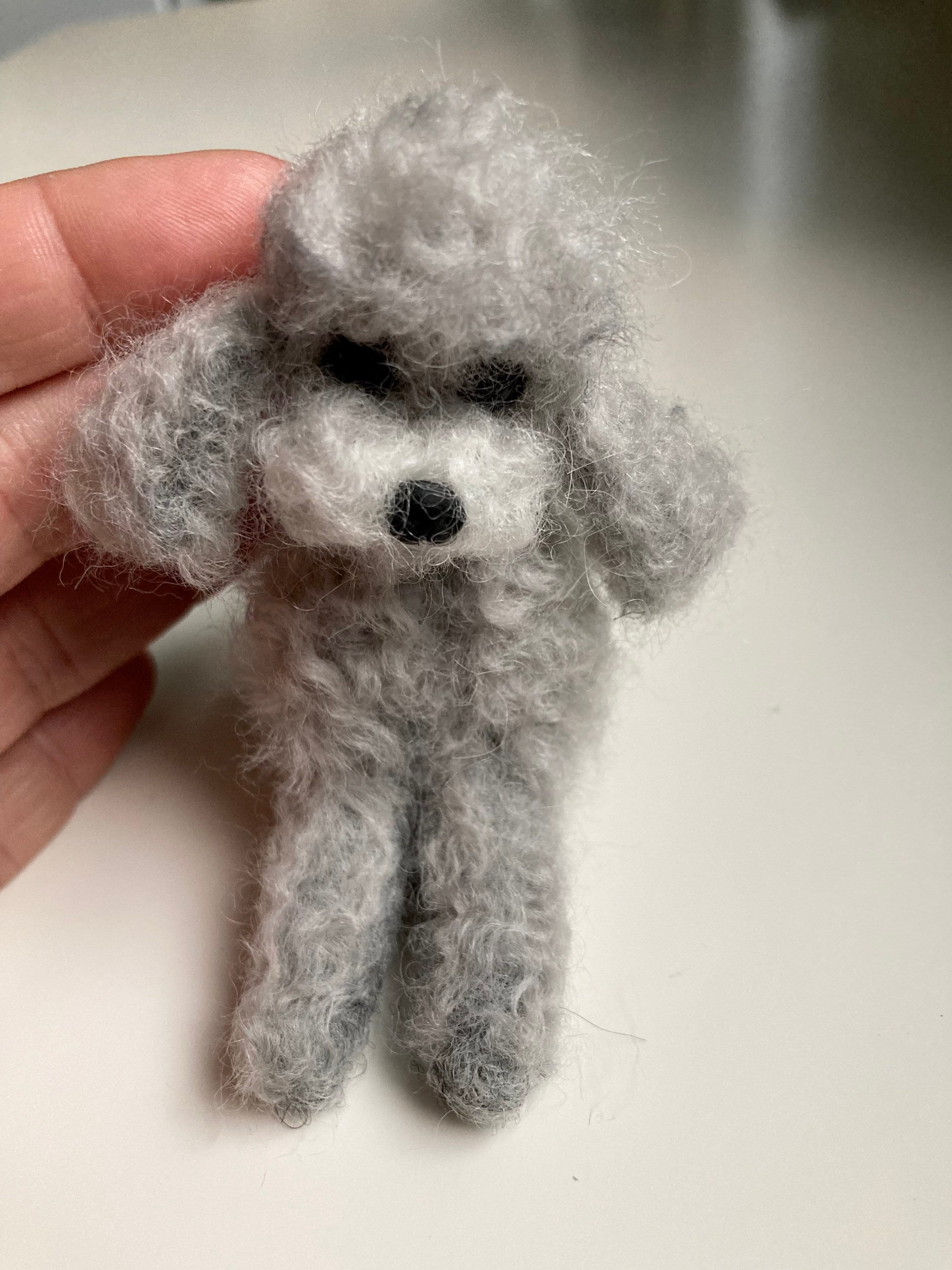 Gray poodle mini Etsy Mexico