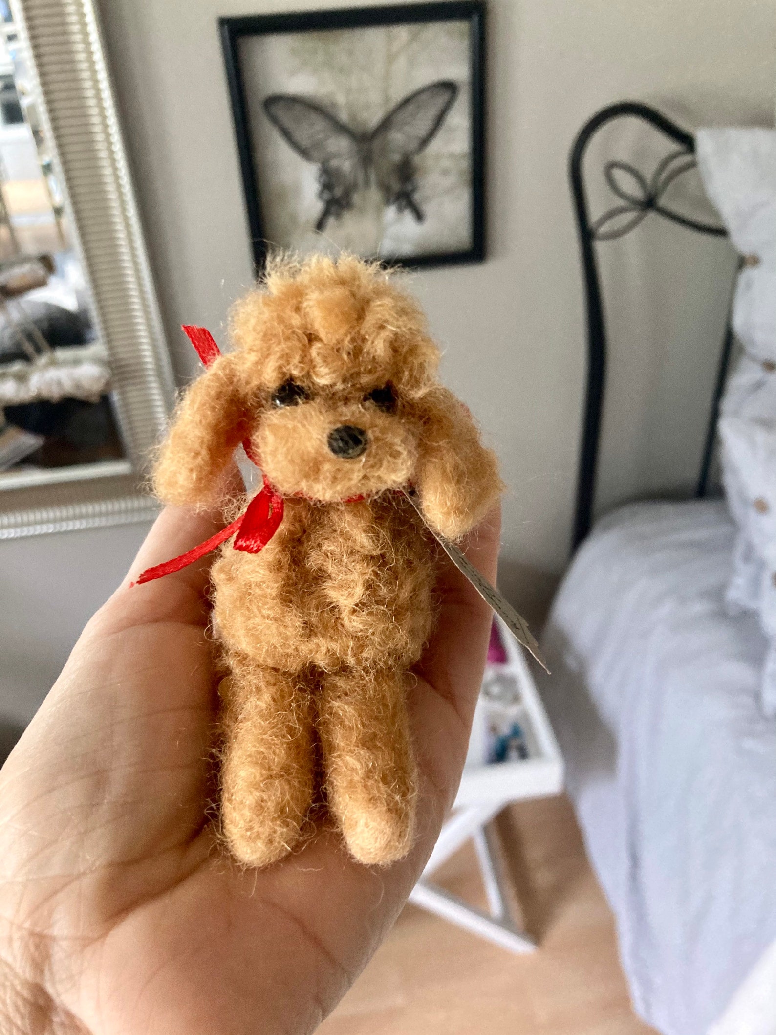 Needle Felted Poodle Dog Toy Poodle Wool Felt Toy Poodle Etsy