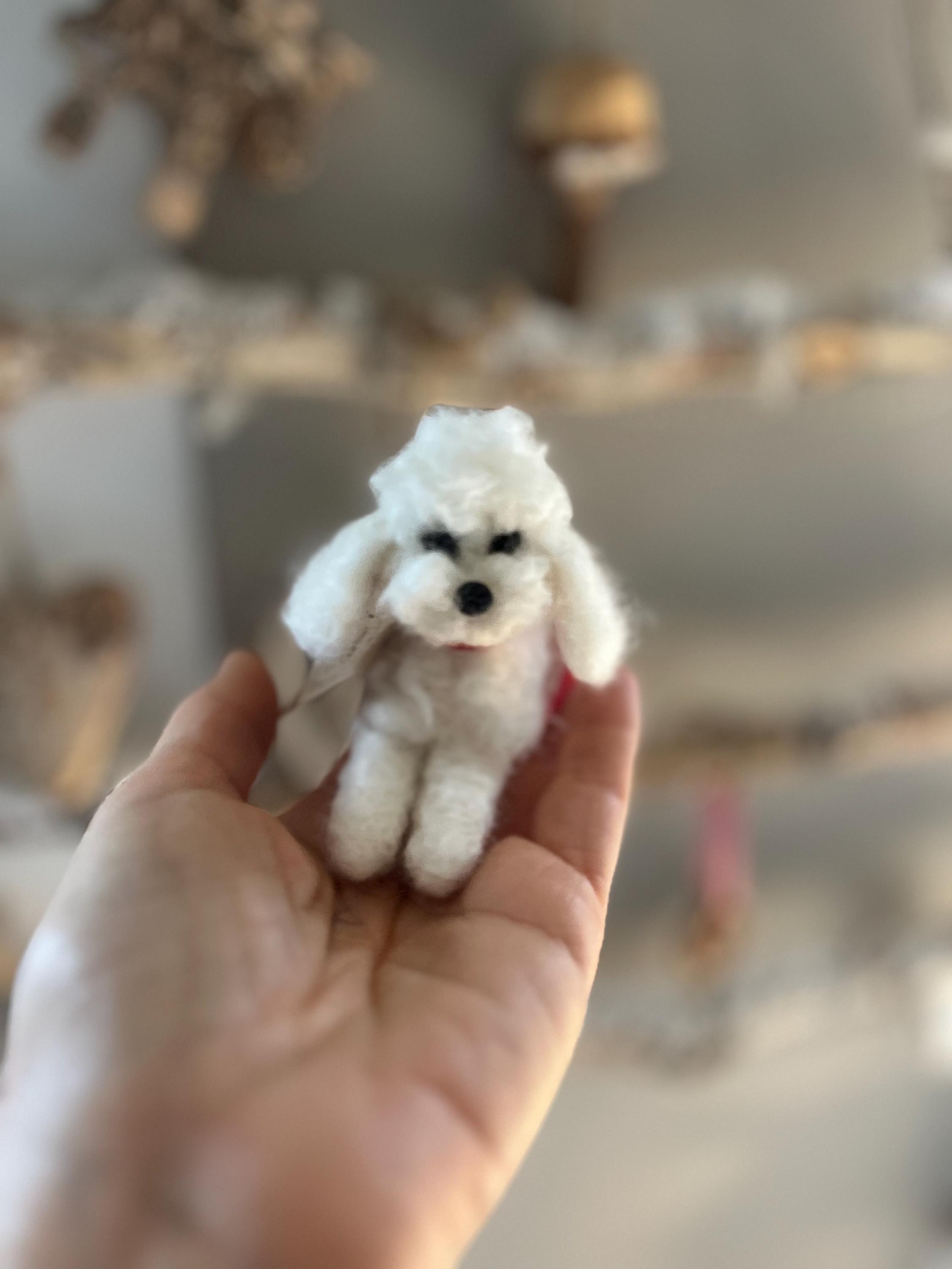 Gonna Barboncino In Feltro Rosso Fatta In Casa Taglia S/M - Lunghezza - Foto 8