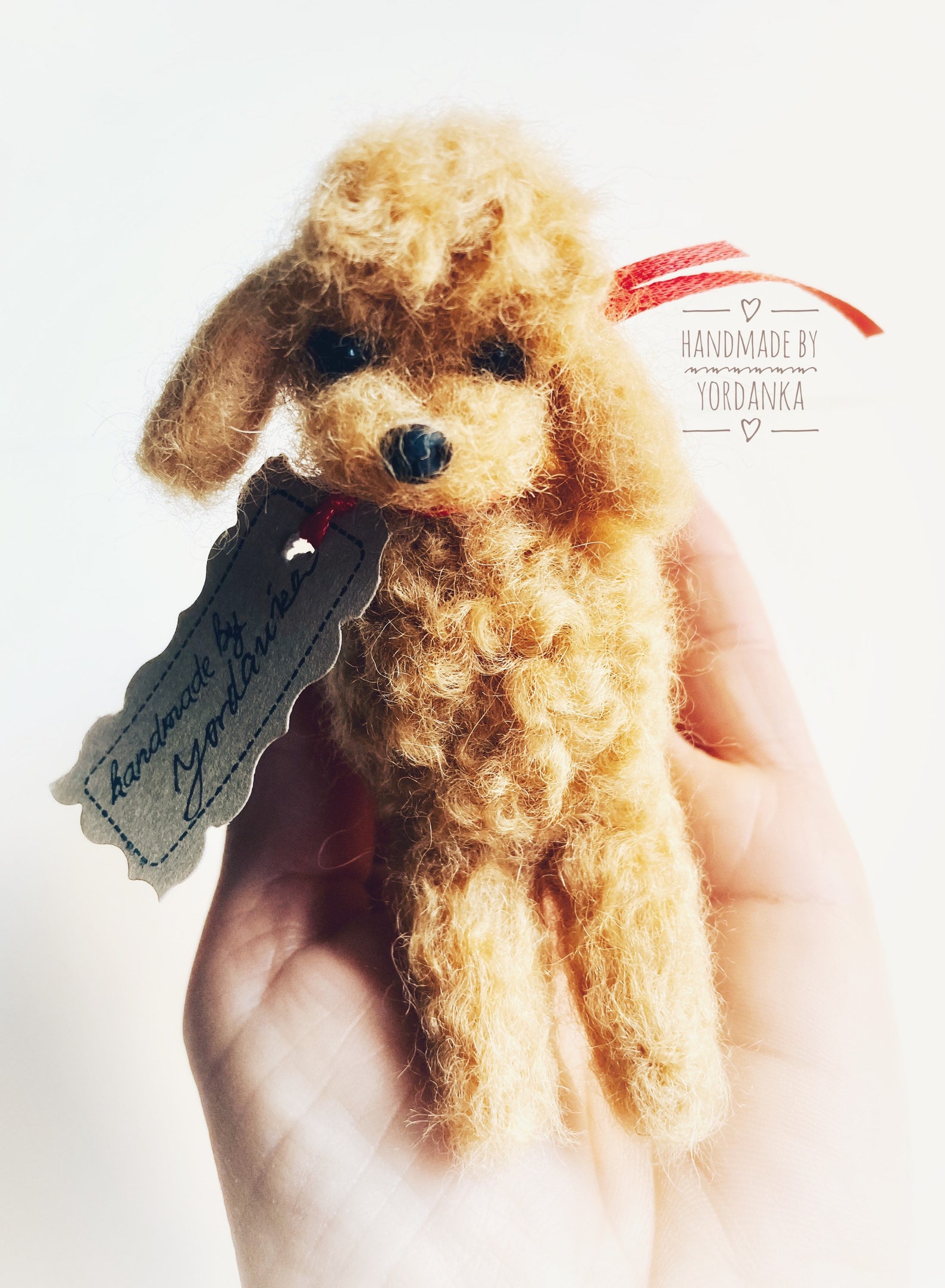Needle Felted Poodle Dog Toy Poodle Wool Felt Toy Poodle Etsy