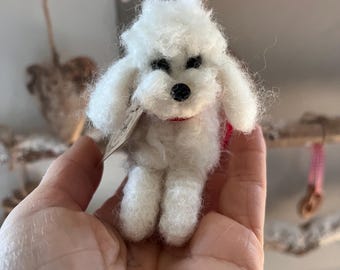 Gonna Barboncino In Feltro Rosso Fatta In Casa Taglia S/M - Lunghezza - Foto 6