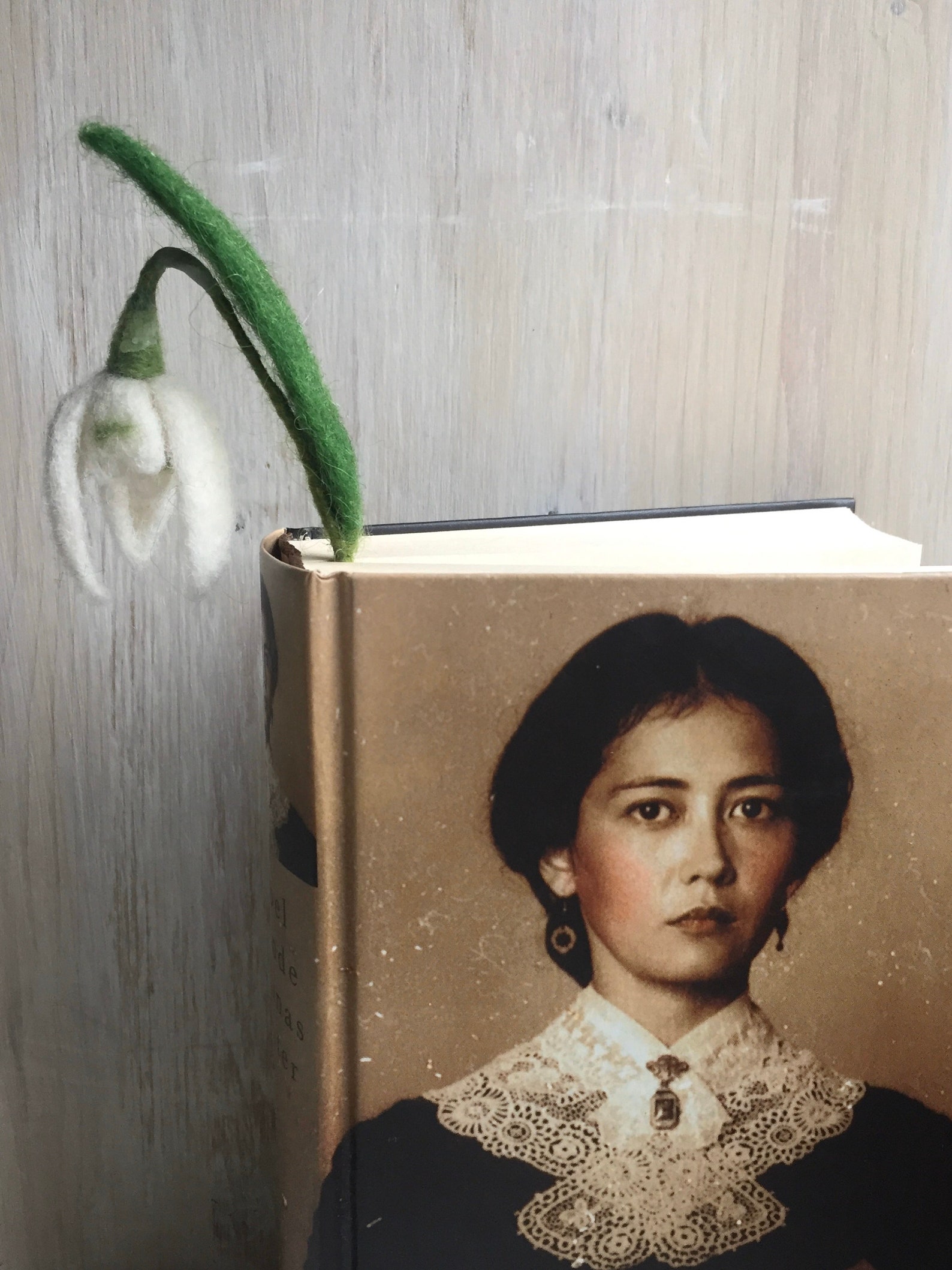Handmade Bookmark Snowdrop Flower Book Lovers Gift Idea Felted - Etsy