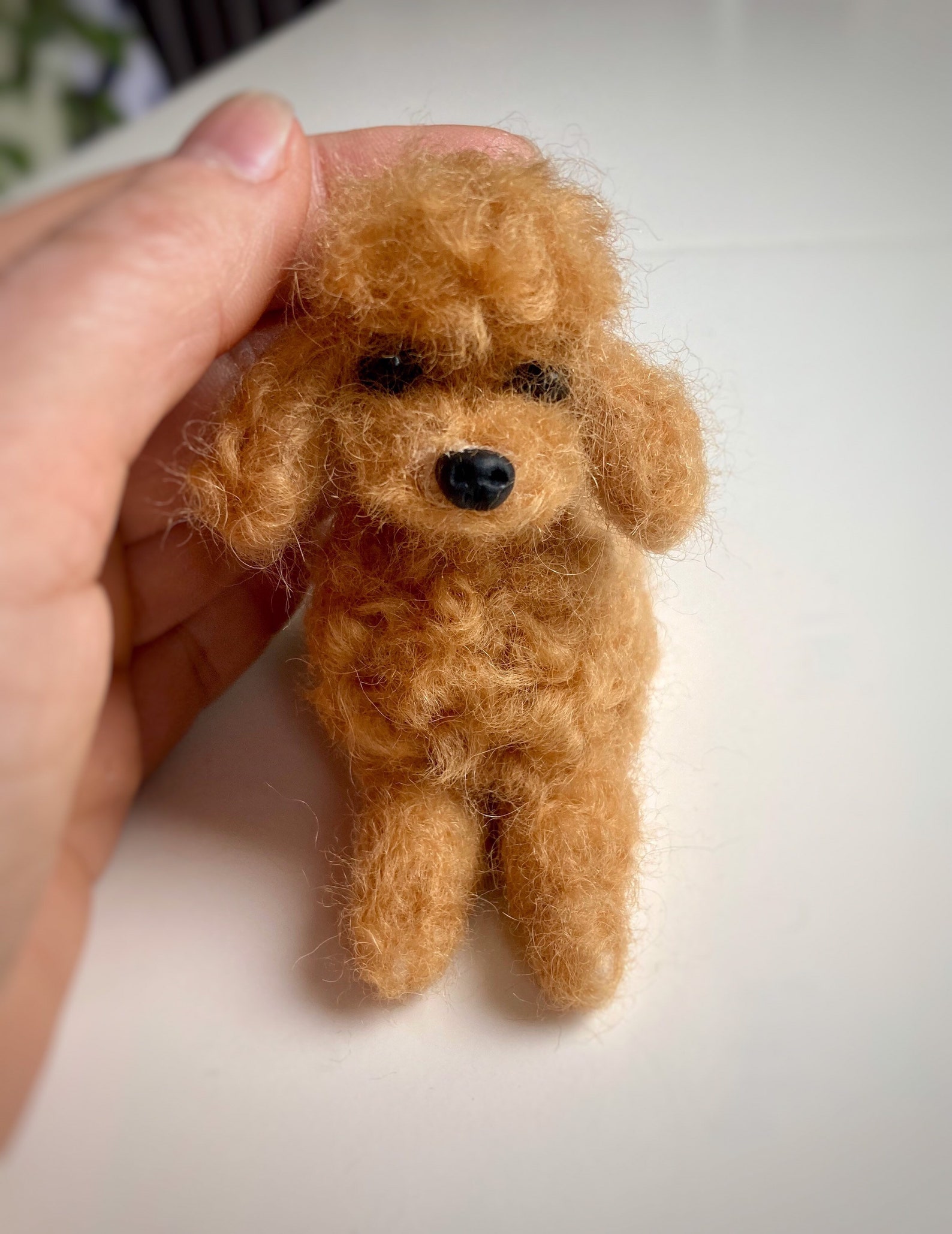 Needle Felted Poodle Dog Toy Poodle Wool Felt Toy Poodle Etsy