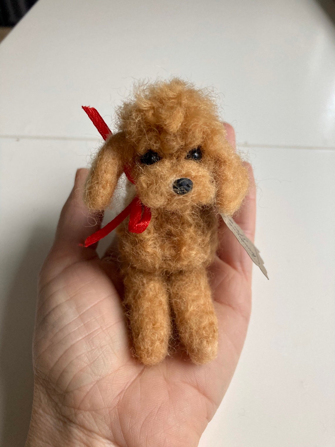 Needle Felted Poodle Dog Toy Poodle Wool Felt Toy Poodle Etsy