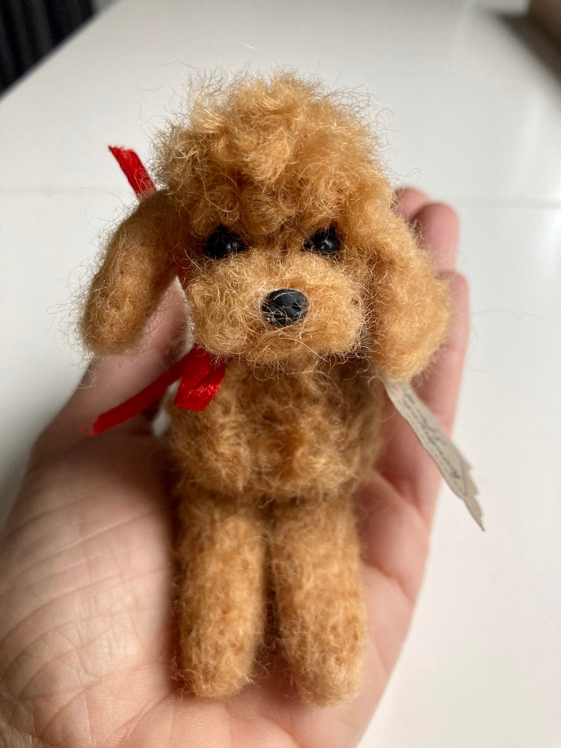 Needle Felted Poodle Dog Toy Poodle Wool Felt Toy Poodle Etsy
