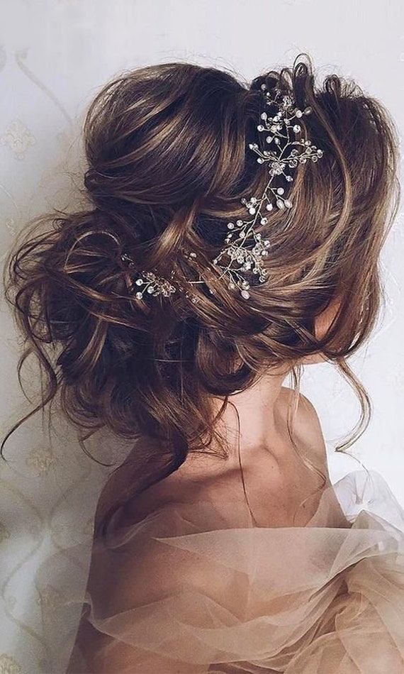 wedding vine hair piece
