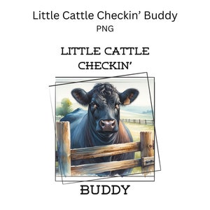 Little Cattle Checkin' Buddy PNG, digitale download, koesublimatie png | Cattle Rancher Sublimatie, Rundvlees png, Vee PNG, Western, Rancher