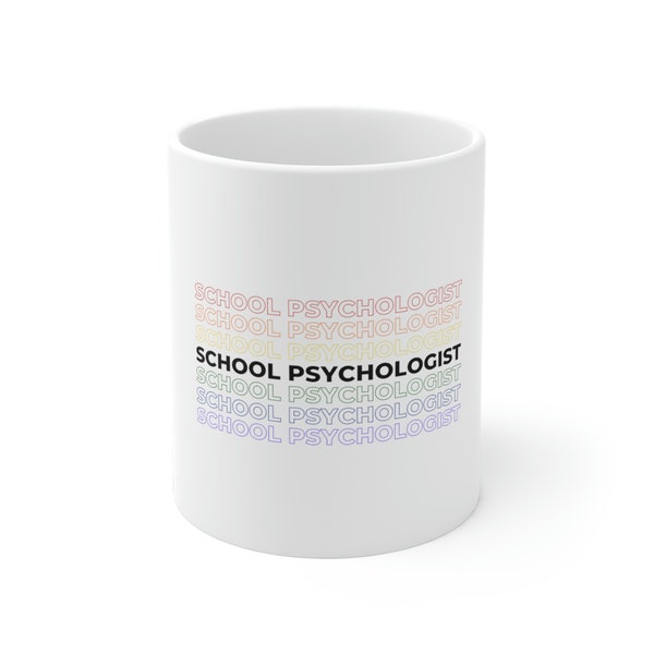 Schulpsychologe, Psychologe, Schultherapeut, Psychologe Geschenk, Schulpsychologe Geschenk Tasse 225 g.