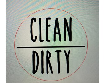 Clean Dirty SVG, Dishwasher Magnet, Dishwasher SVG, Clean Dirty Status ...