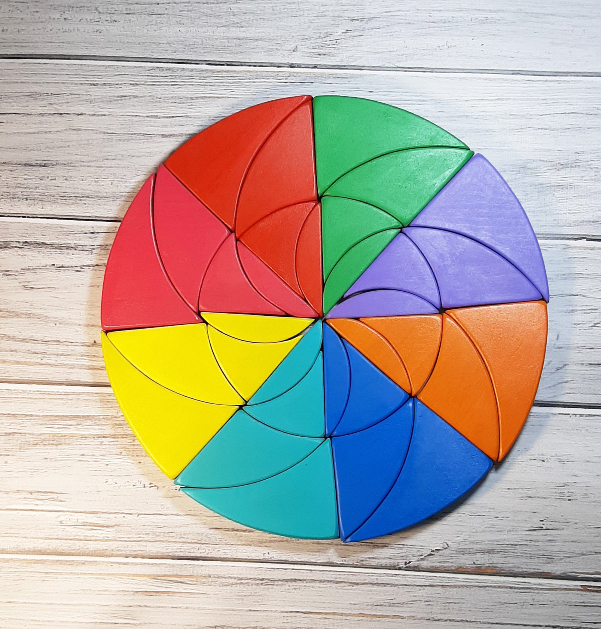 Mosaic stacker Wooden Puzzle Grimm Wooden mosaic blocks Etsy