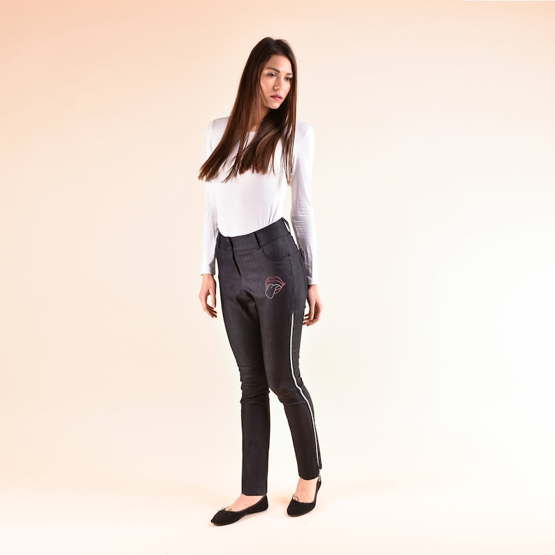 Urban Clothing Womens Pants Black Pants Jeans Pants Black Trousers Denim Pants Oversize Pants Slim Fit Pants Plus Size Clothing
