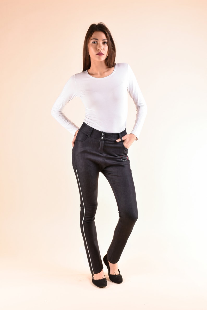 Urban Clothing Womens Pants Black Pants Jeans Pants Black Trousers Denim Pants Oversize Pants Slim Fit Pants Plus Size Clothing