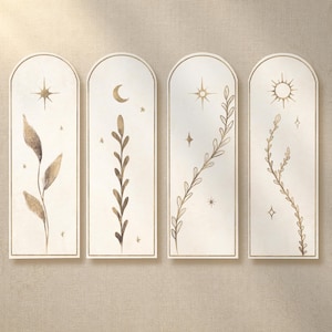 Everdawn Printable Bookmark Set | Botanical Bookmarks for Readers | Nature Inspired Bookmark | Book Lover Gift | A4 PDF Download