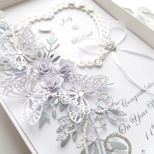 Handmade Personalised 3D Wedding Card / Anniversary Card With GIFT BOX ...