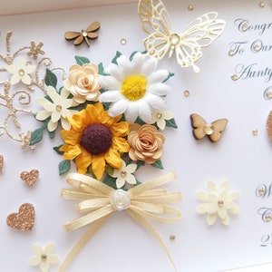 Biglietto di auguri di compleanno/festa della mamma di lusso "Estate" 3D personalizzato fatto a mano con SCATOLA REGALO