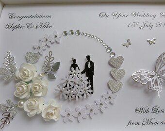 handmade wedding cards etsy handmade wedding cards