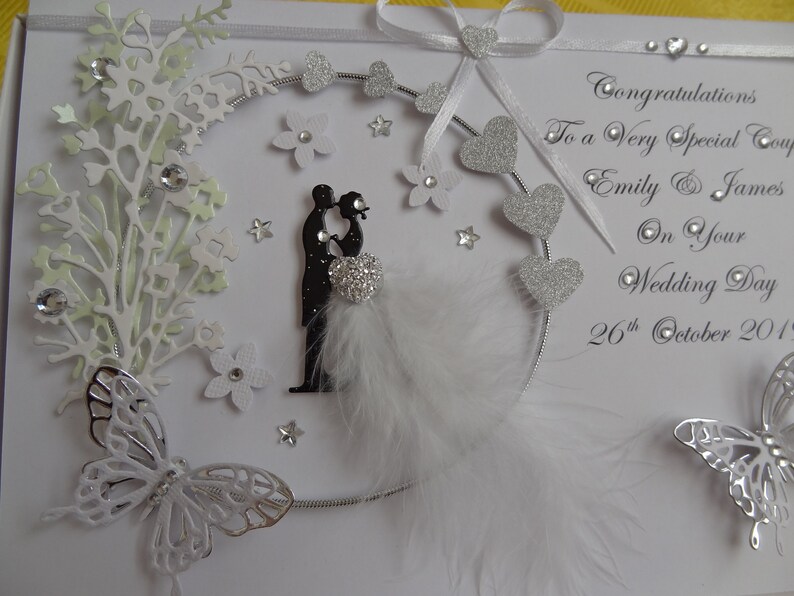 Handmade Personalised 3D Luxury Wedding Card / Anniversary Card With ...