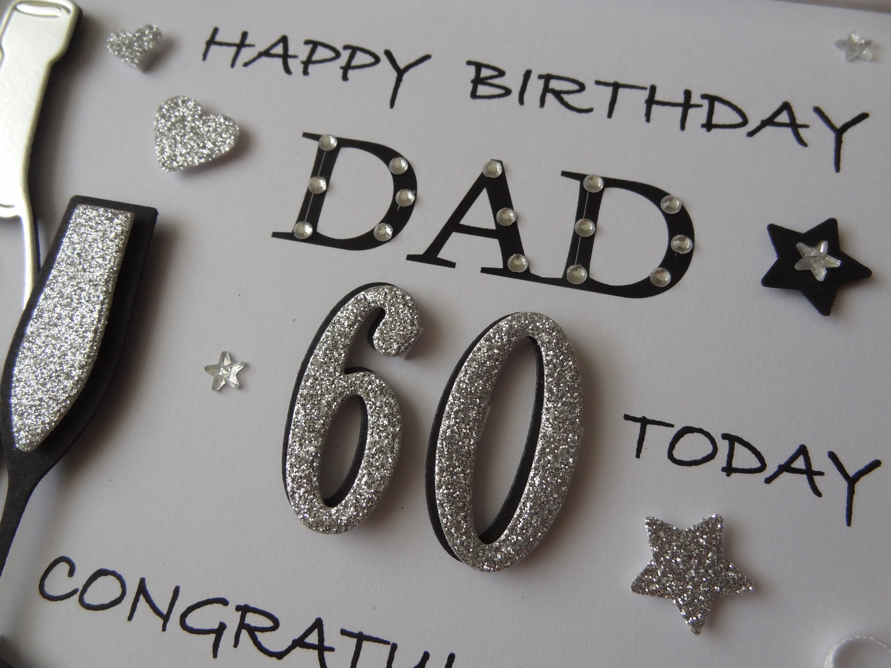 Handmade Personalised 3D Husband Dad Son Nephew Name Birthday Card With ...