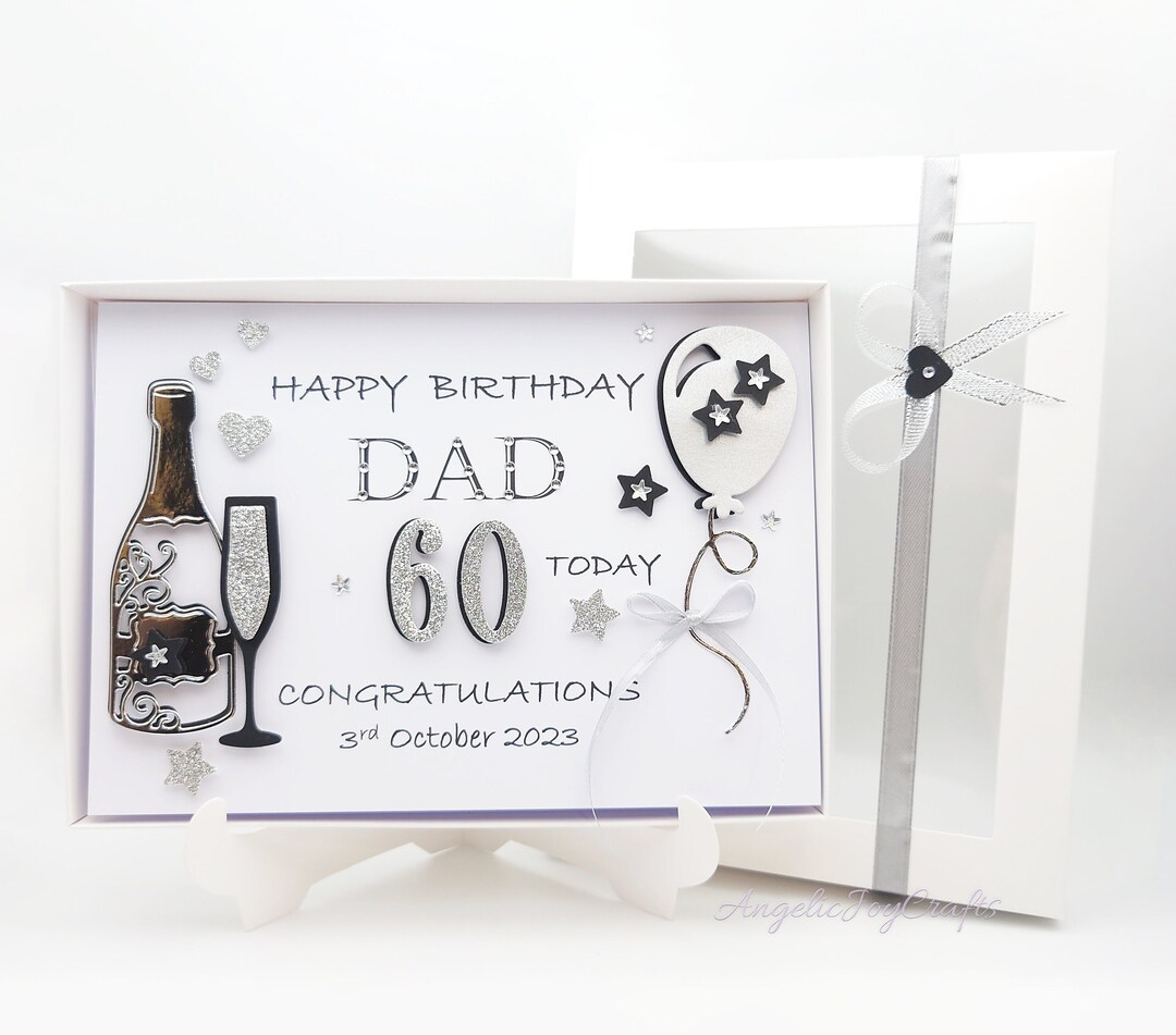 Handmade Personalised 3D Husband Dad Son Nephew Name Birthday Card With ...