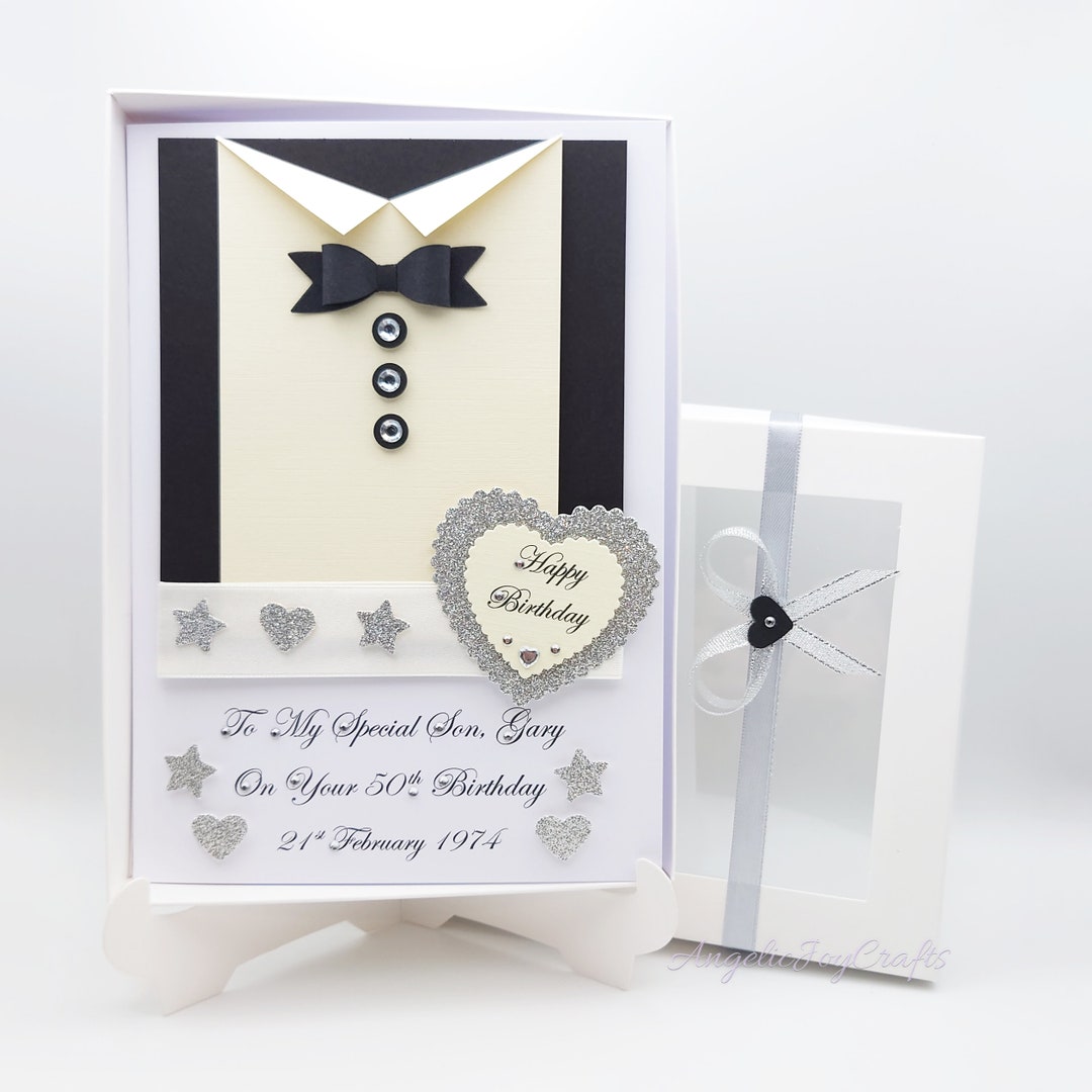 Handmade Personalised 3D Husband - Son - Dad - Friend Luxury Birthday ...
