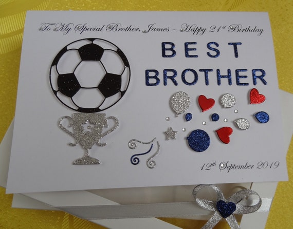 Personalised Handmade Card Birthday Husband Brother Son Gift Box