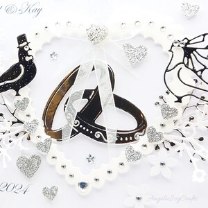 Handmade Personalised 3D Anniversary / Silver / Wedding Card With GIFT ...