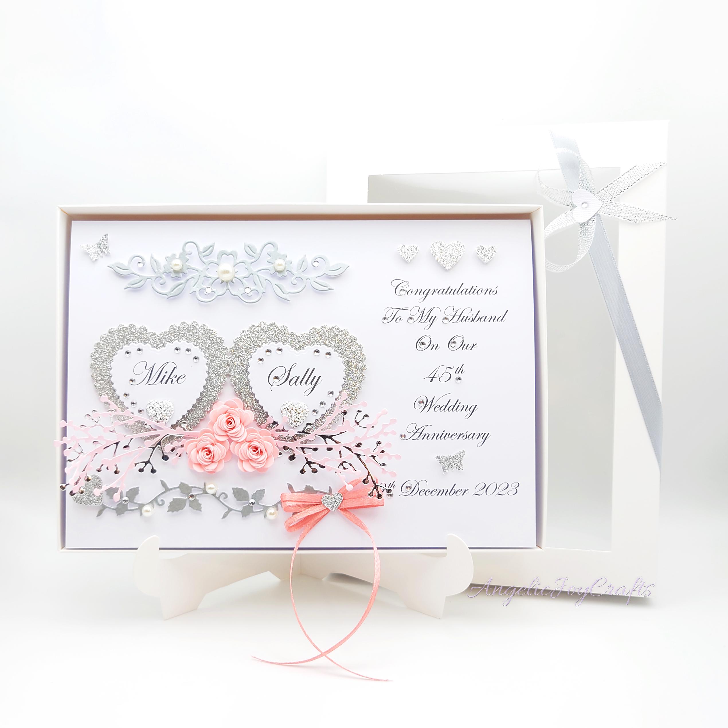 Handmade Personalised 3D Wedding Card / Anniversary / Engagement Card ...