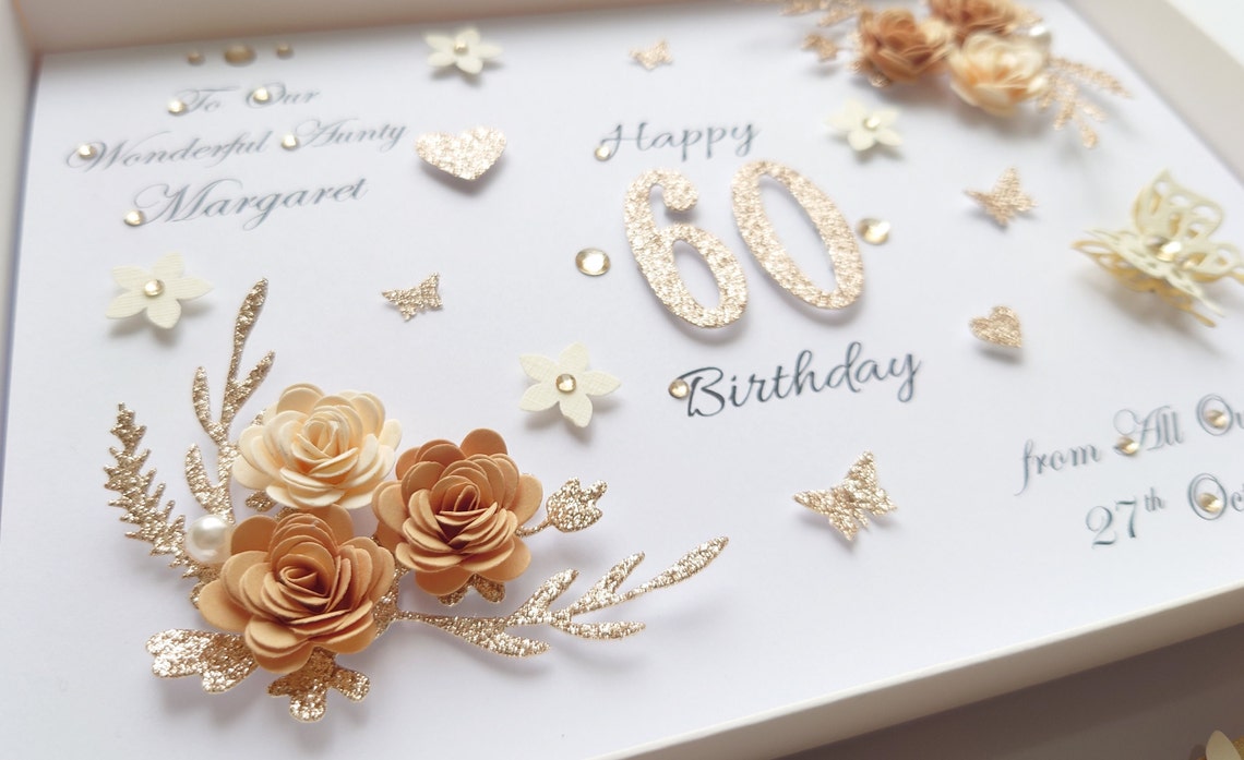 Personalised Luxury Handmade Birthday Card With GIFT BOX - Etsy UK