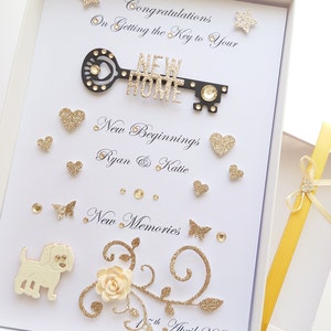 NEUE handgemachte personalisierte 3D Karte / neue Erinnerungen / Andenken mit GIFT BOX