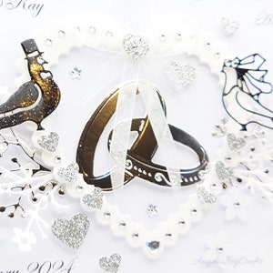 Handmade Personalised 3D Anniversary / Silver / Wedding Card With GIFT ...
