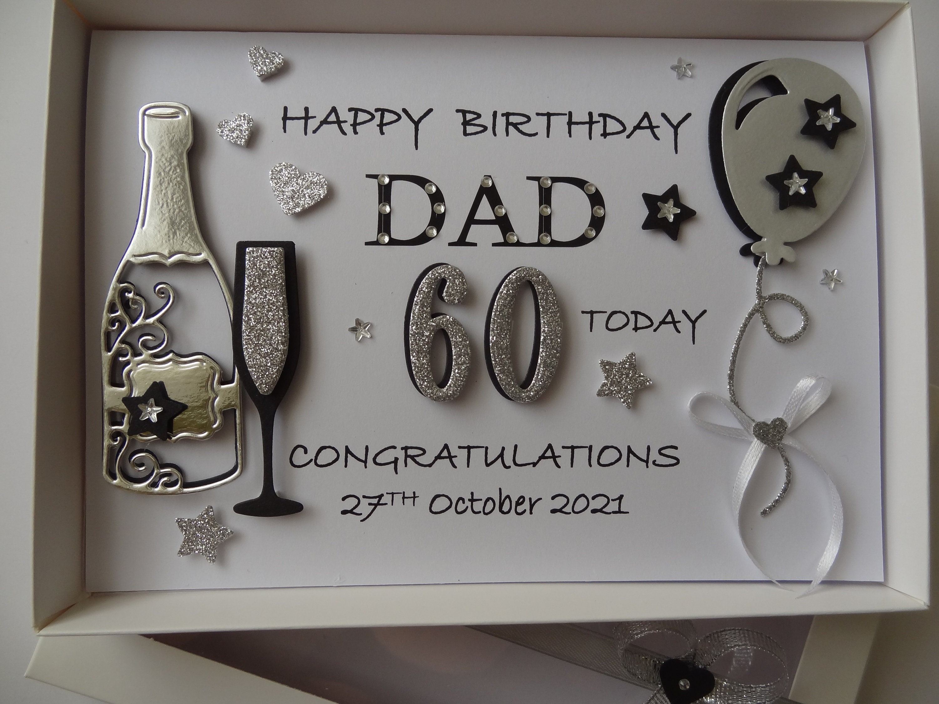 Handmade Personalised 3D Husband Dad Son Nephew Name Birthday Card With ...