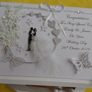 Handmade Personalised 3D Luxury Wedding Card / Anniversary Card With ...