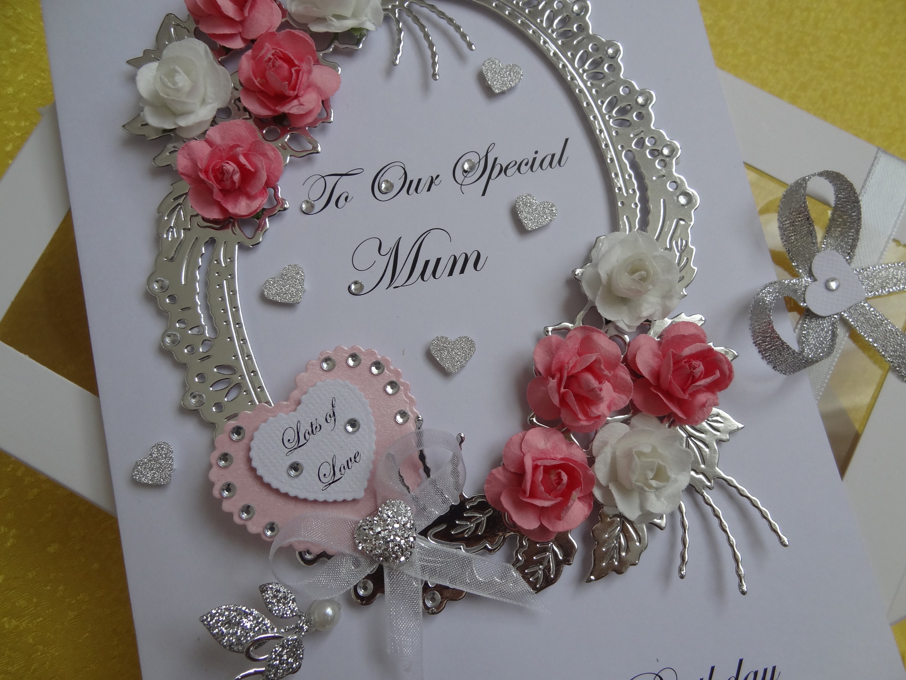 Handmade Personalised Luxury 3D Birthday / Mother Day Card With GIFT ...