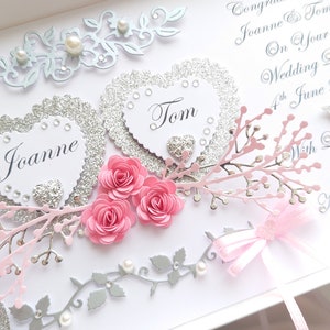 Handmade Personalised 3D Wedding Card / Anniversary / Engagement Card ...
