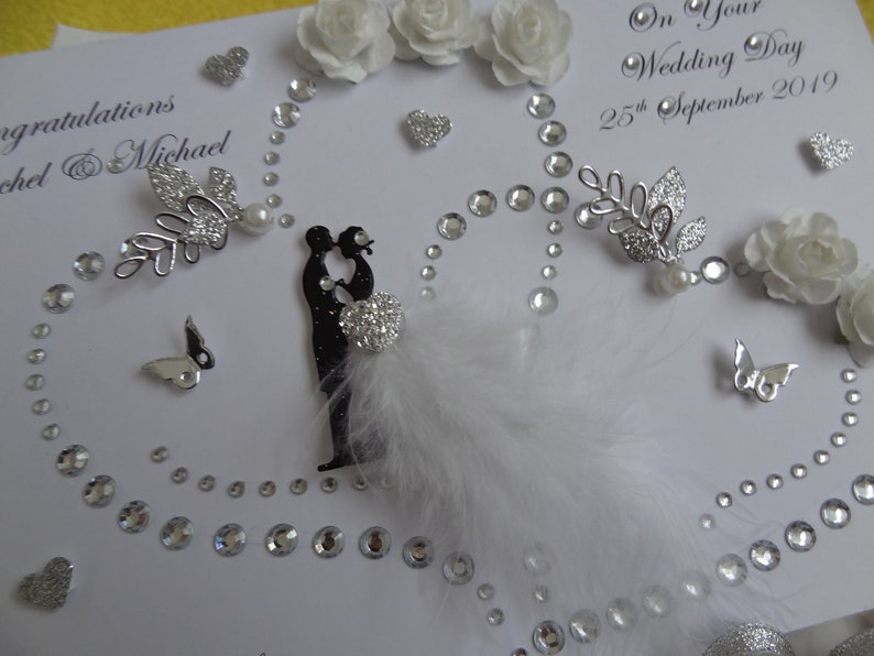 Handmade Personalised 3D Luxury Wedding Card / Anniversary Card With ...