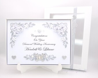 Luxury Handmade Personalized Birthday Retirement Mothers Card with Gift Box