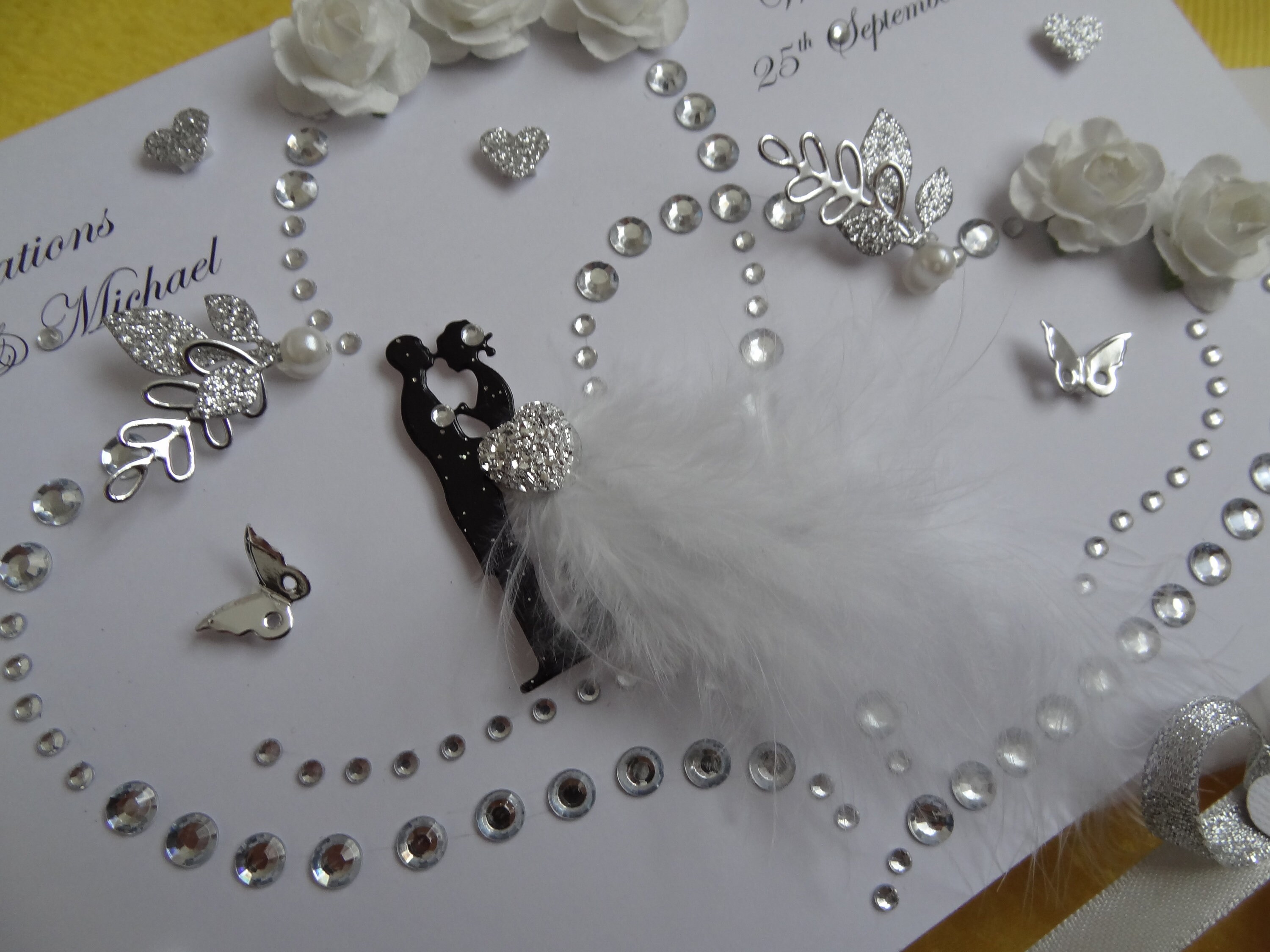 Handmade Personalised 3D Luxury Wedding Card / Anniversary Card With ...