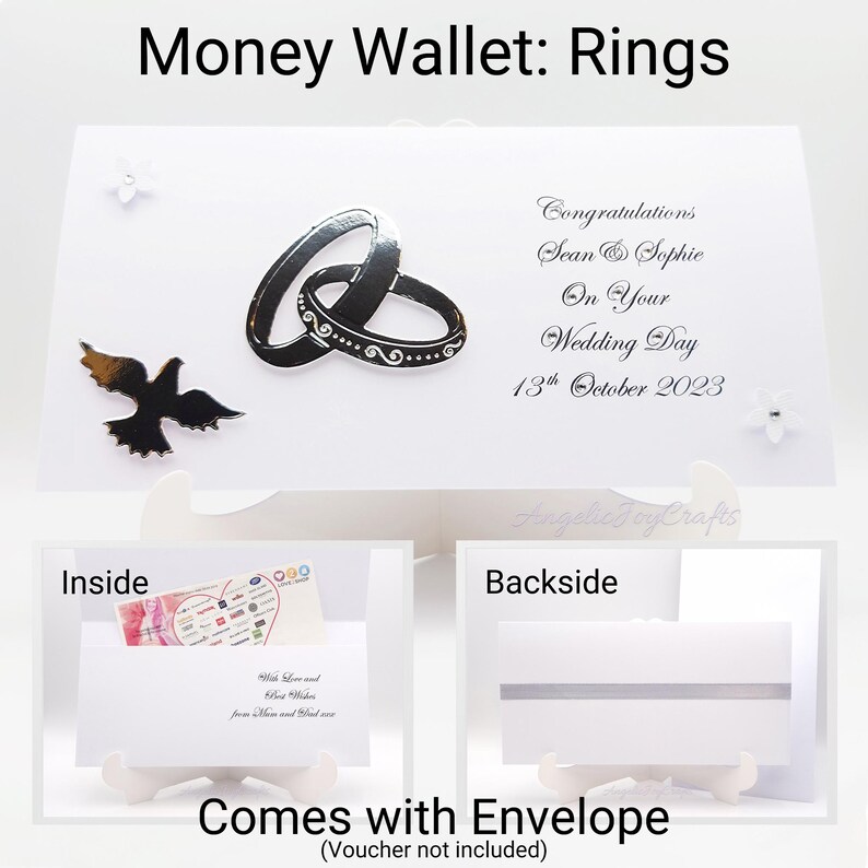 Handmade Personalised 3D Luxury Wedding Card / Anniversary Card With ...