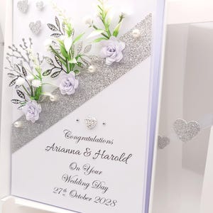 Handmade Personalised 3D Wedding Card / Anniversary Card With GIFT BOX ...