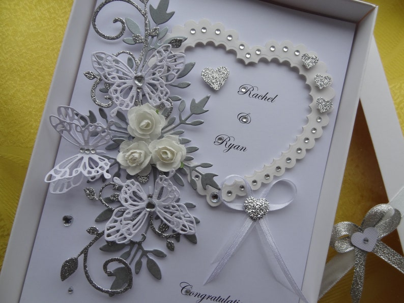 Handmade Personalised 3D Wedding Card / Anniversary Card with | Etsy