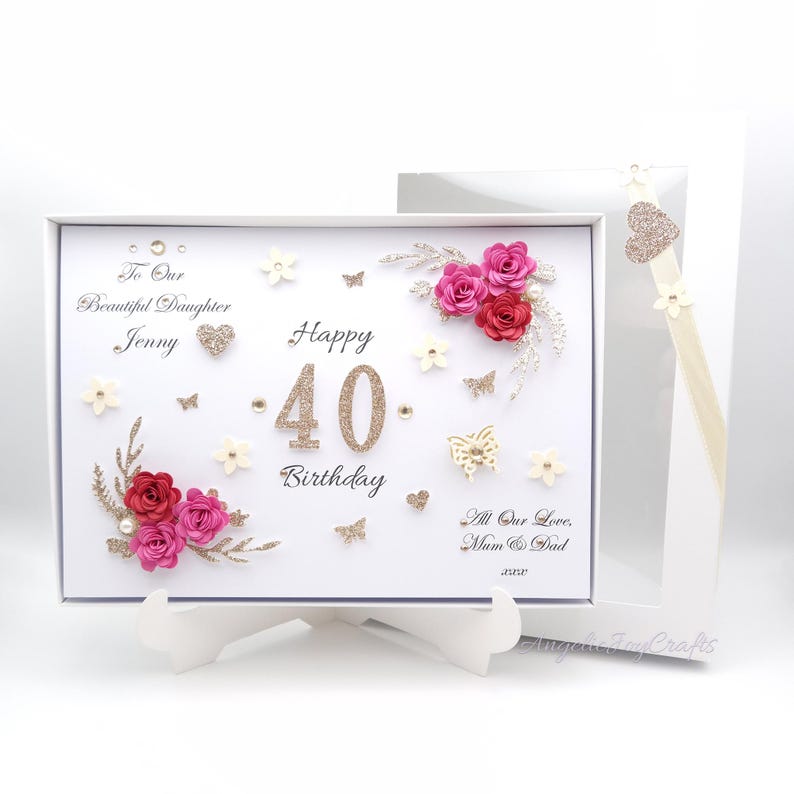 Personalised Luxury Handmade Birthday Card With GIFT BOX - Etsy UK