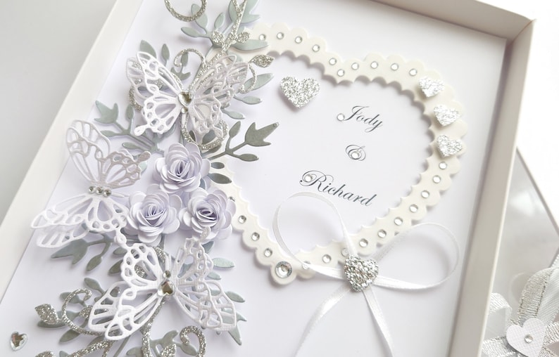 Handmade Personalised 3D Wedding Card / Anniversary Card With GIFT BOX ...